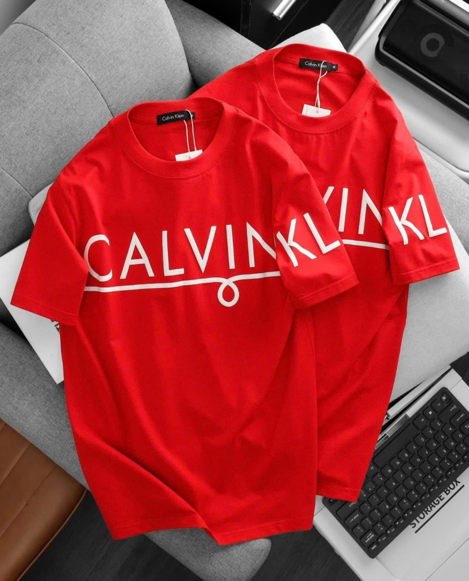 Calvin T Shirt Red